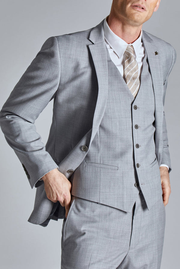 DENALIJ-Suits-DENALI COOL GREY SEMI PLAIN- Ted Baker Romania